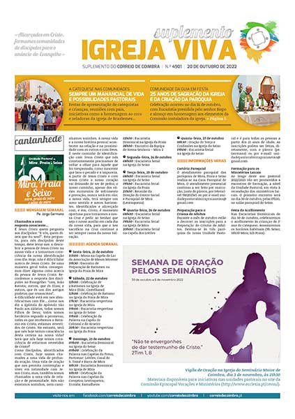 Capa Suplemento Correio de Coimbra 4901 - 20 outubro 2022