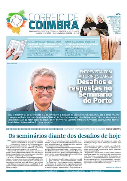 Capa Jornal Correio de Coimbra 4903 - 3 novembro 2022
