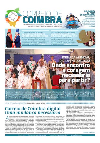 Capa Jornal Correio de Coimbra 4906 - 24 novembro 2022