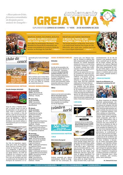 Capa Suplemento Correio de Coimbra 4906 - 24 novembro 2022
