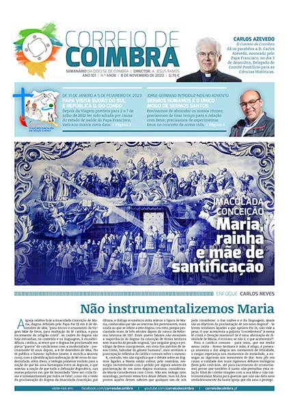 Capa Jornal Correio de Coimbra 4908 - 8 dezembro 2022